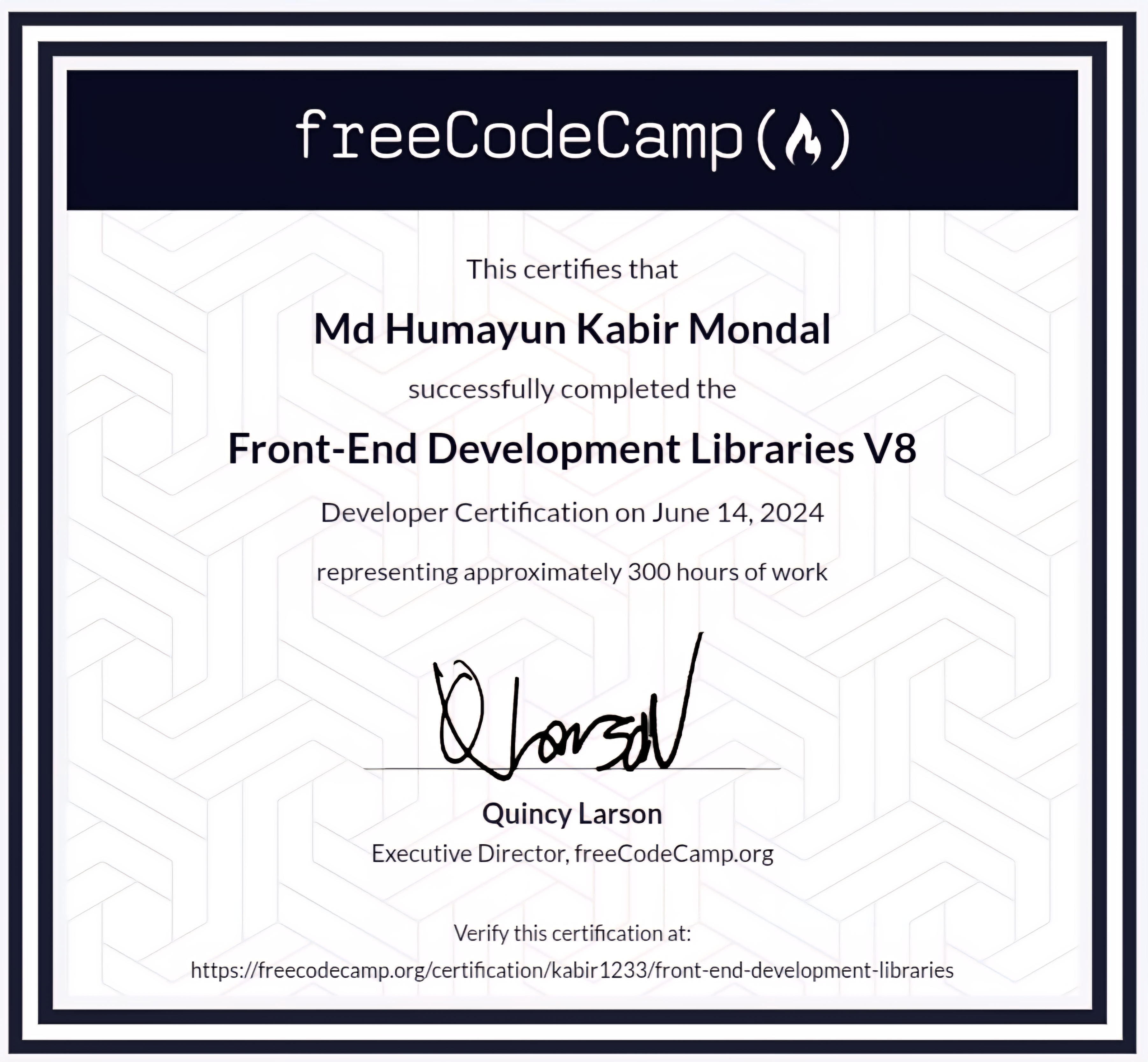 Certificate 1
